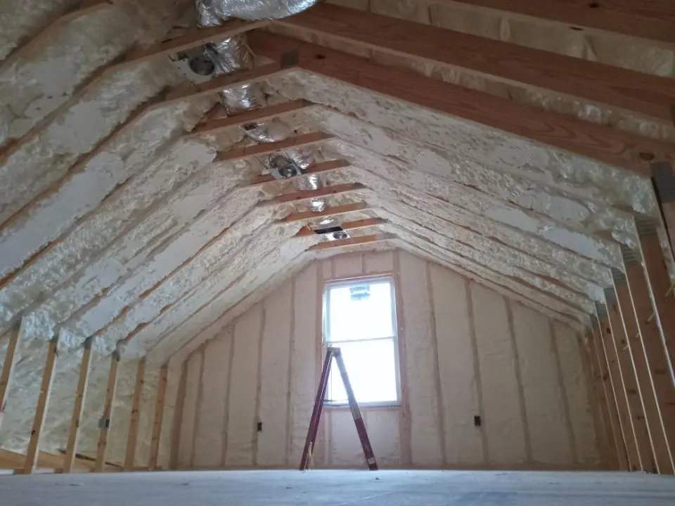 Spray foam roofing application for Crawl Space Insulation project in Pocatello